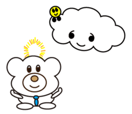 Cute white clouds sticker #6061386