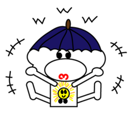 Cute white clouds sticker #6061391