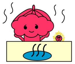 Cute white clouds sticker #6061399