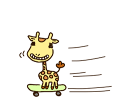 Life of cute giraffe.7th. sticker #6061458
