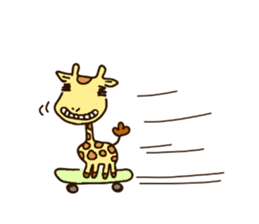 Life of cute giraffe.7th. sticker #6061458