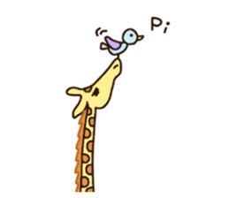 Life of cute giraffe.7th. sticker #6061464