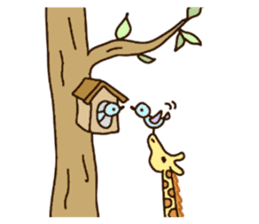 Life of cute giraffe.7th. sticker #6061465