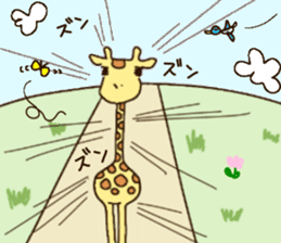Life of cute giraffe.7th. sticker #6061474