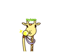 Life of cute giraffe.7th. sticker #6061478
