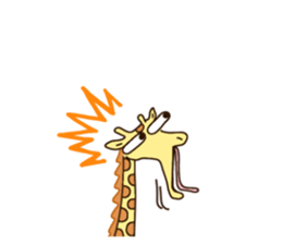 Life of cute giraffe.7th. sticker #6061483