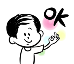 cute uncle thinning hair sticker #6061742