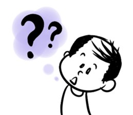 cute uncle thinning hair sticker #6061744