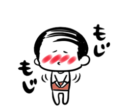 cute uncle thinning hair sticker #6061754