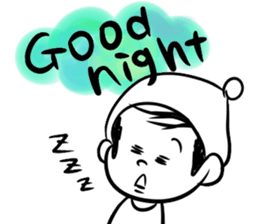 cute uncle thinning hair sticker #6061759