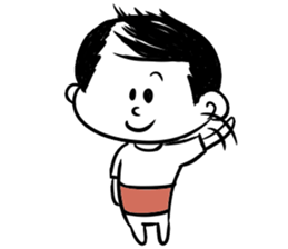 cute uncle thinning hair sticker #6061775