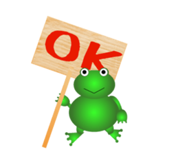 Lovely frog sticker #6062980