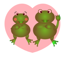 Lovely frog sticker #6063002