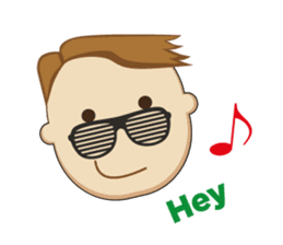 Hipster Tom sticker #6064077