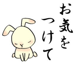 The wabi and sabi rabbit 2 sticker #6064179
