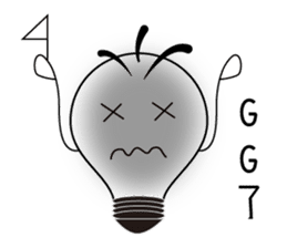 Bulbs boy - lighting changes mood sticker #6065226