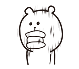 big lips bear2 sticker #6065538