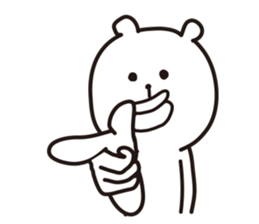 big lips bear2 sticker #6065540