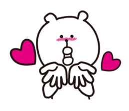 big lips bear2 sticker #6065544