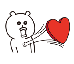 big lips bear2 sticker #6065545