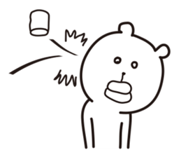 big lips bear2 sticker #6065546