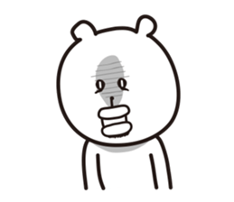 big lips bear2 sticker #6065561