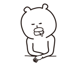 big lips bear2 sticker #6065570