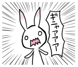 Powerful Rabbit of the pink ear sticker #6065707