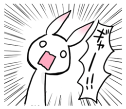 Powerful Rabbit of the pink ear sticker #6065710