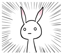 Powerful Rabbit of the pink ear sticker #6065728