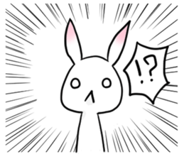Powerful Rabbit of the pink ear sticker #6065729