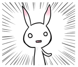 Powerful Rabbit of the pink ear sticker #6065731