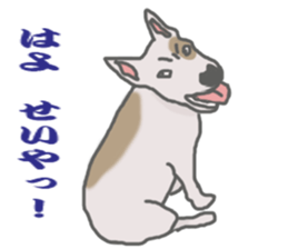selfish bullterrier sticker #6066504