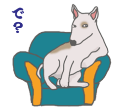 selfish bullterrier sticker #6066528