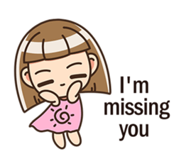 The cute little girl(Happy Father's Day) sticker #6066658