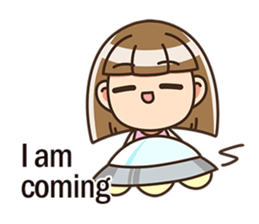 The cute little girl(Happy Father's Day) sticker #6066661