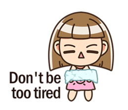 The cute little girl(Happy Father's Day) sticker #6066662