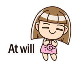 The cute little girl(Happy Father's Day) sticker #6066663