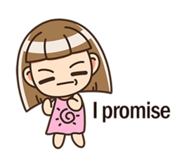 The cute little girl(Happy Father's Day) sticker #6066667