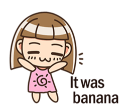 The cute little girl(Happy Father's Day) sticker #6066668