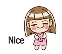 The cute little girl(Happy Father's Day) sticker #6066672