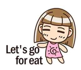 The cute little girl(Happy Father's Day) sticker #6066675