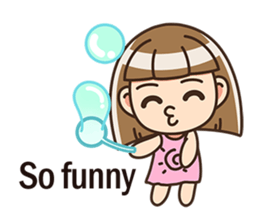The cute little girl(Happy Father's Day) sticker #6066676