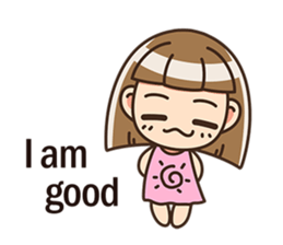 The cute little girl(Happy Father's Day) sticker #6066678