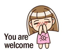 The cute little girl(Happy Father's Day) sticker #6066679