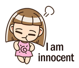 The cute little girl(Happy Father's Day) sticker #6066680