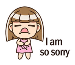 The cute little girl(Happy Father's Day) sticker #6066681