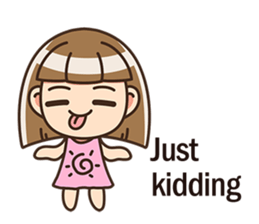 The cute little girl(Happy Father's Day) sticker #6066685