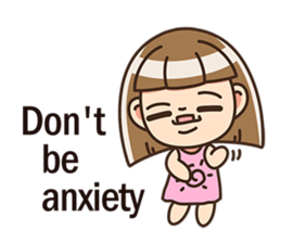 The cute little girl(Happy Father's Day) sticker #6066688