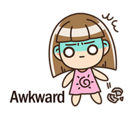 The cute little girl(Happy Father's Day) sticker #6066691